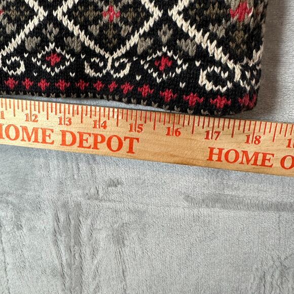 Nomadic Traders Sweater Vest Womens M Black White Nordic Buttons Knit Snowflake - Picture 9 of 13